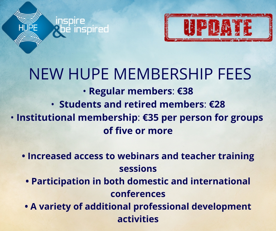 NEW HUPE MEMBERSHIP FEES