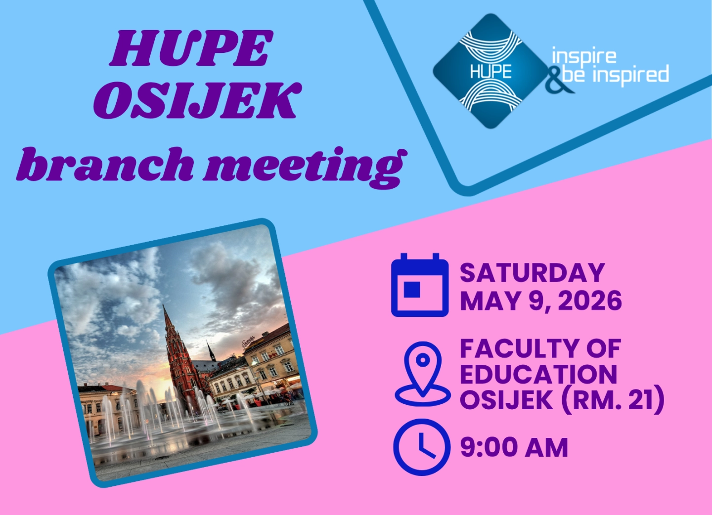 3rd HUPE Osijek branch meeting invitation