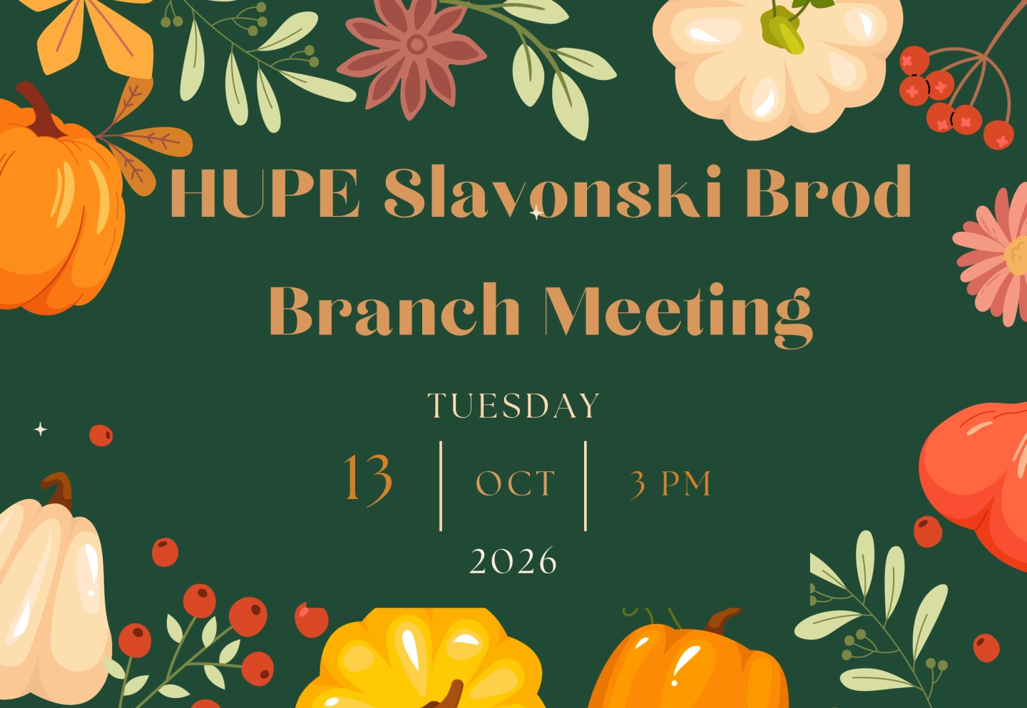 HUPE Slavonski Brod Branch meeting