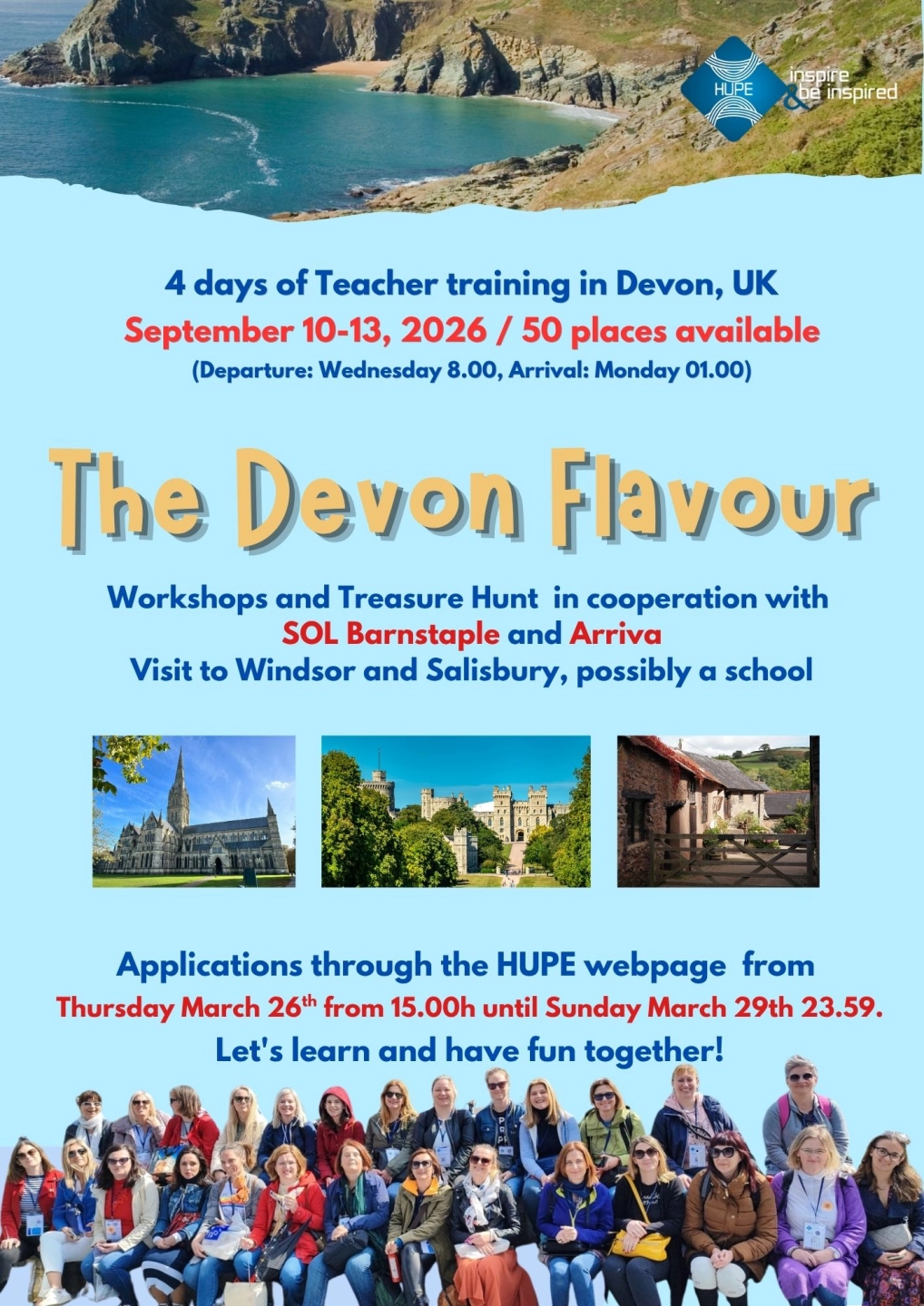 4 days of Teacher training in Devon