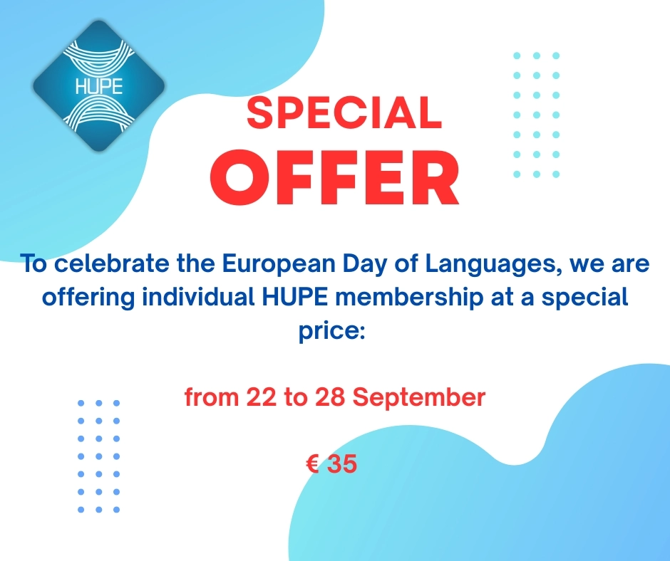 Celebrate the European Day of Languages with HUPE